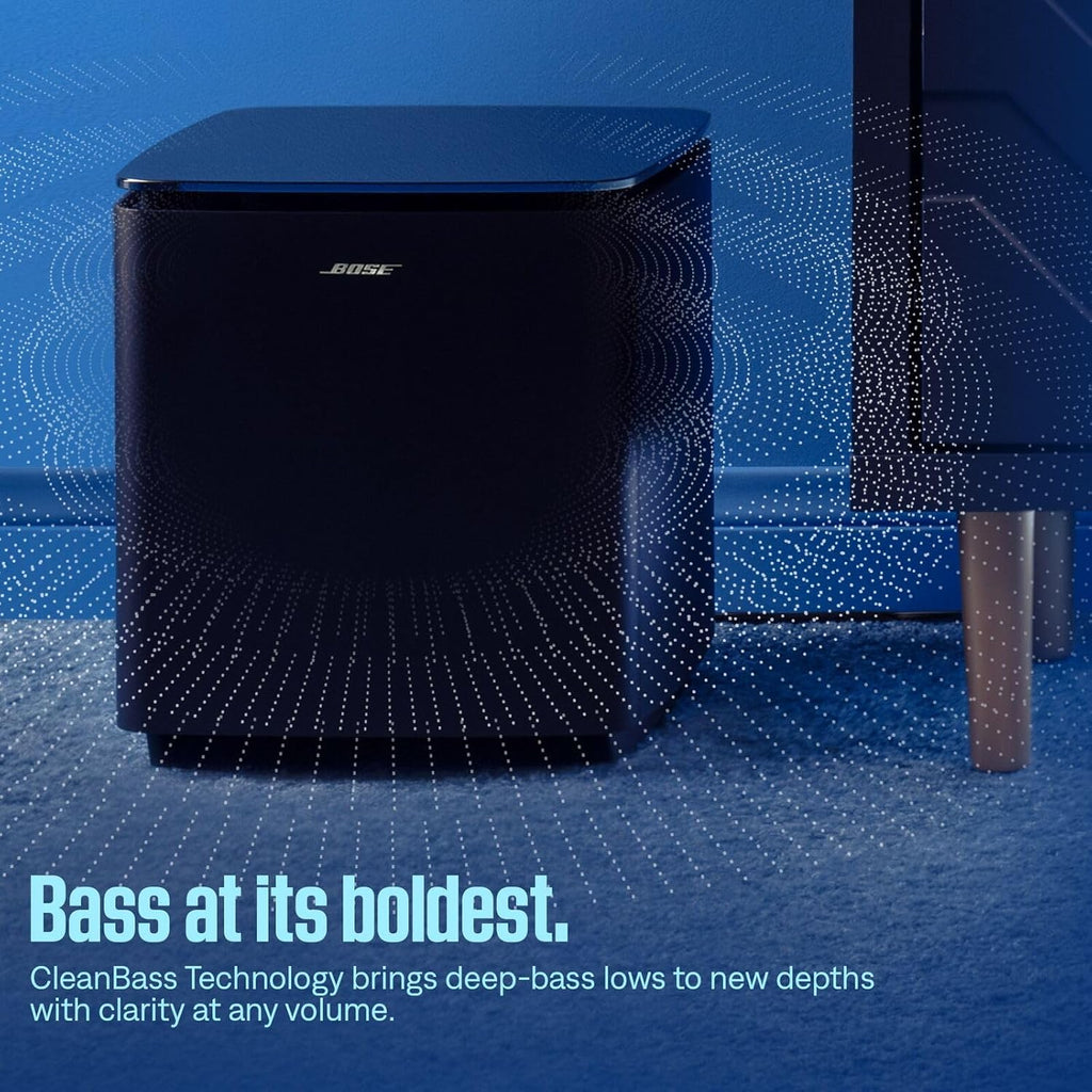 Bose New Lifestyle Ultra Subwoofer, Wireless Home Subwoofer, Perfect for Home Theater Systems, Easy Setup, Deep Bass, Black