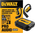 DEWALT Heavy Duty Open Ear Headphones, Bluetooth 5.3 Wireless Earbuds IP55, 44Hrs Runtime, Jobsite Premium Sound True Wireless Air Conduction Open Ear Earbuds with Earhooks for Worksites and Workouts