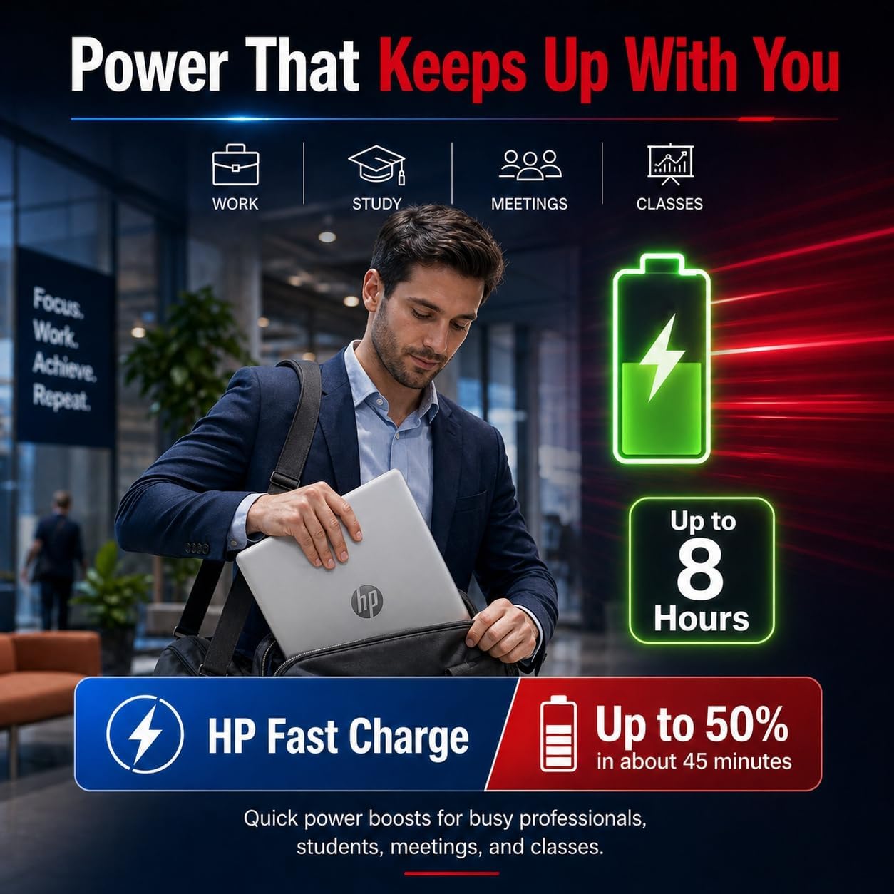 HP 17.3inch FHD Laptop Computer for Work & Study - 16GB RAM, 512GB SSD, AMD Ryzen 5 7430U Processor, Wifi6, Win11 Pro, Computer Multitask for Remote Work,Online Meetings, Students & Home Office