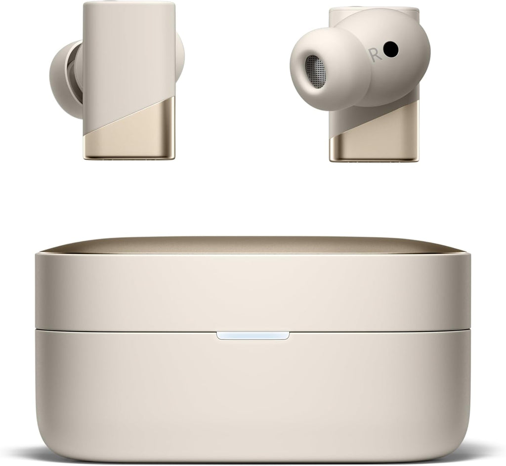 Status Pro X Wireless Earbuds, Triple Speaker Driver, Hi-Res Audio with LDAC, 52dB ANC, 6 Beamforming Mics with VoiceLoom AI for Clearest Calls (Moonbeam)