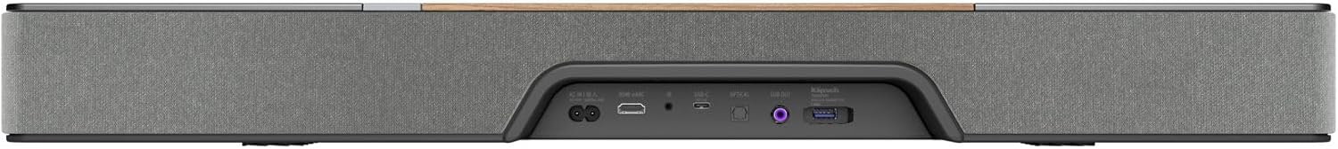 Klipsch Flexus CORE 100 2.1 Channel Powered by Onkyo Bluetooth Sound Bar with Dolby Atmos and Custom Tuned Bass - Walnut, 28" W