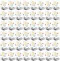 Amico 48 Pack 6 Inch 5CCT Ultra-Thin LED Recessed Light with Junction Box, 2700K/3000K/3500K/4000K/5000K Selectable, 12W Eqv 110W 1050LM Brightness Dimmable Canless Wafer Downlight, ETL & FCC
