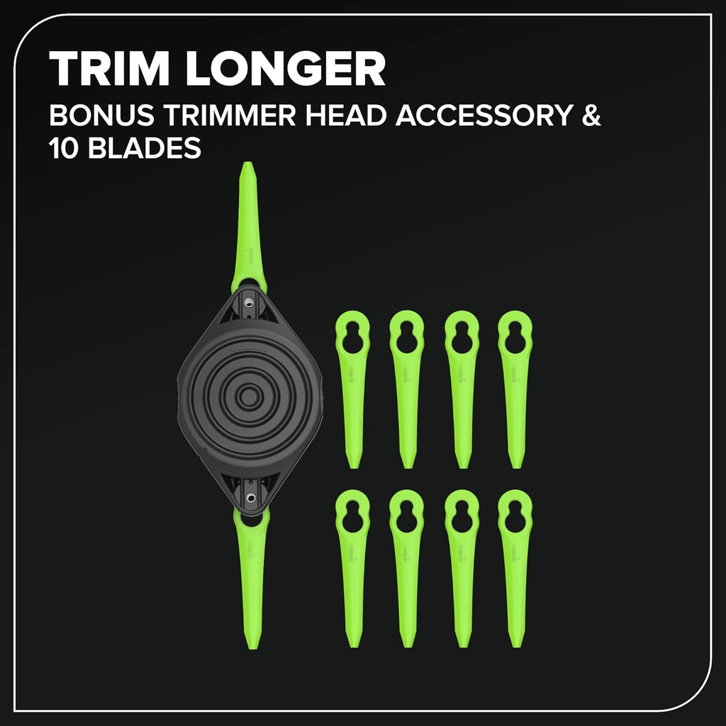 Greenworks 24V 13" Brushless String Trimmer, 2-in-1 Trimmer/Edger with Auto-Feed, 4.0Ah Battery, 65W Type-C Charger, 10 Blades, 3-Year Warranty, Powers 200+ Tools