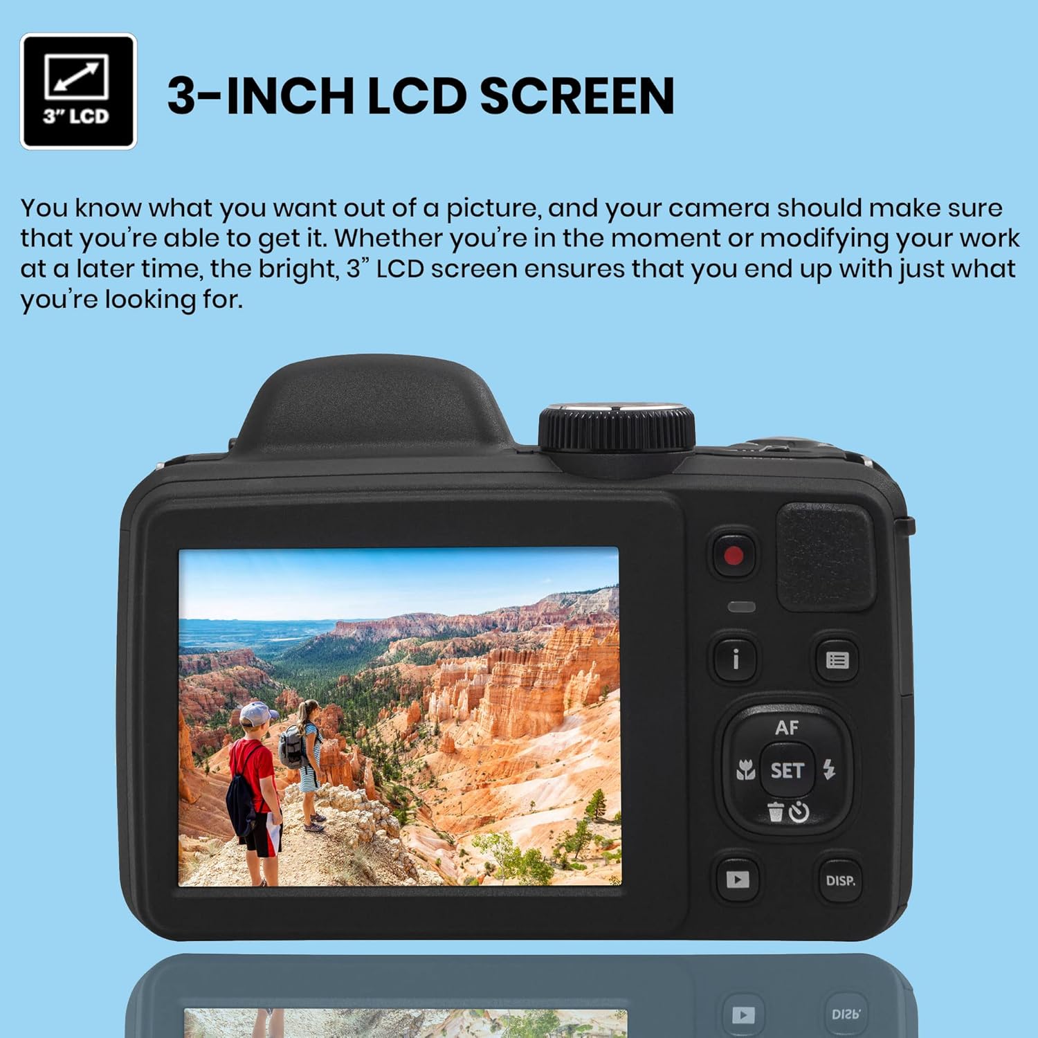 Kodak PIXPRO AZ405 Digital Camera + 64GB Memory Card + Camera Case (Black)