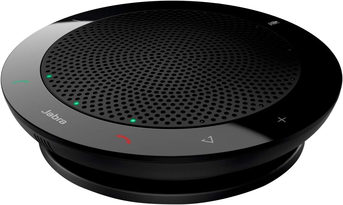 Jabra 7410-209 Model Speak 410 USB Speakerphone, Plug and Play Solution, Works with All PCs, Outstanding Sound Quality, Full Compatibility with UC Systems & VoIP Clients, LED Indicators