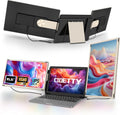 CIDETTY Laptop Screen Extender Monitor Portable, 15.6" FHD Monitor Extender Detachable Monitor for Laptops, Triple Laptop Monitor Extender compatiable with Windows, Mac, Android, Chrome, Switch & PS