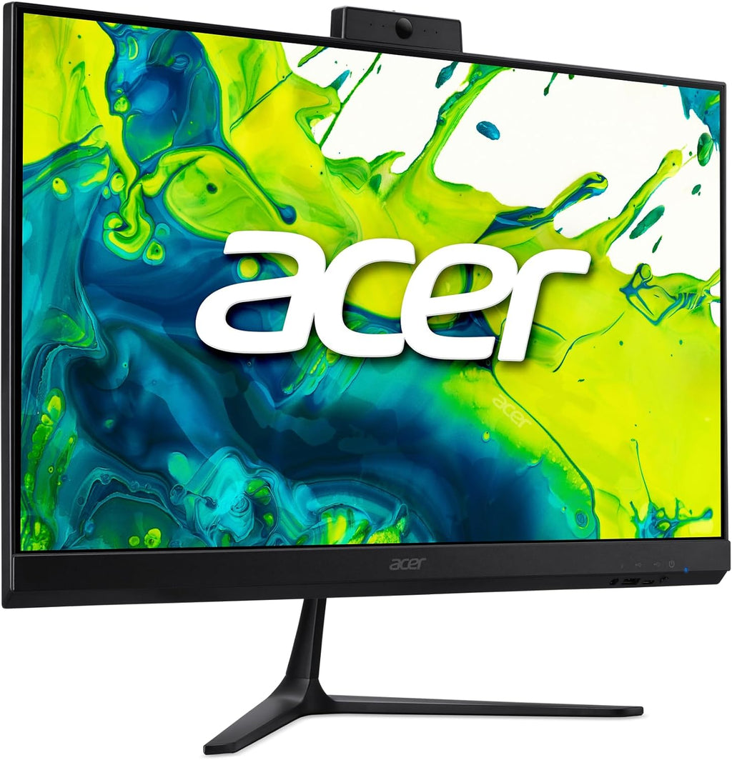 acer Aspire C24 AIO Desktop | 23.8" Full HD IPS 120Hz Display | AMD Ryzen 5 7430U Hexa-Core Processor | AMD Radeon Graphics | 16GB DDR4 | 512GB SSD | Wi-Fi 6E | USB Keyboard & Mouse | C24-2G-UR15