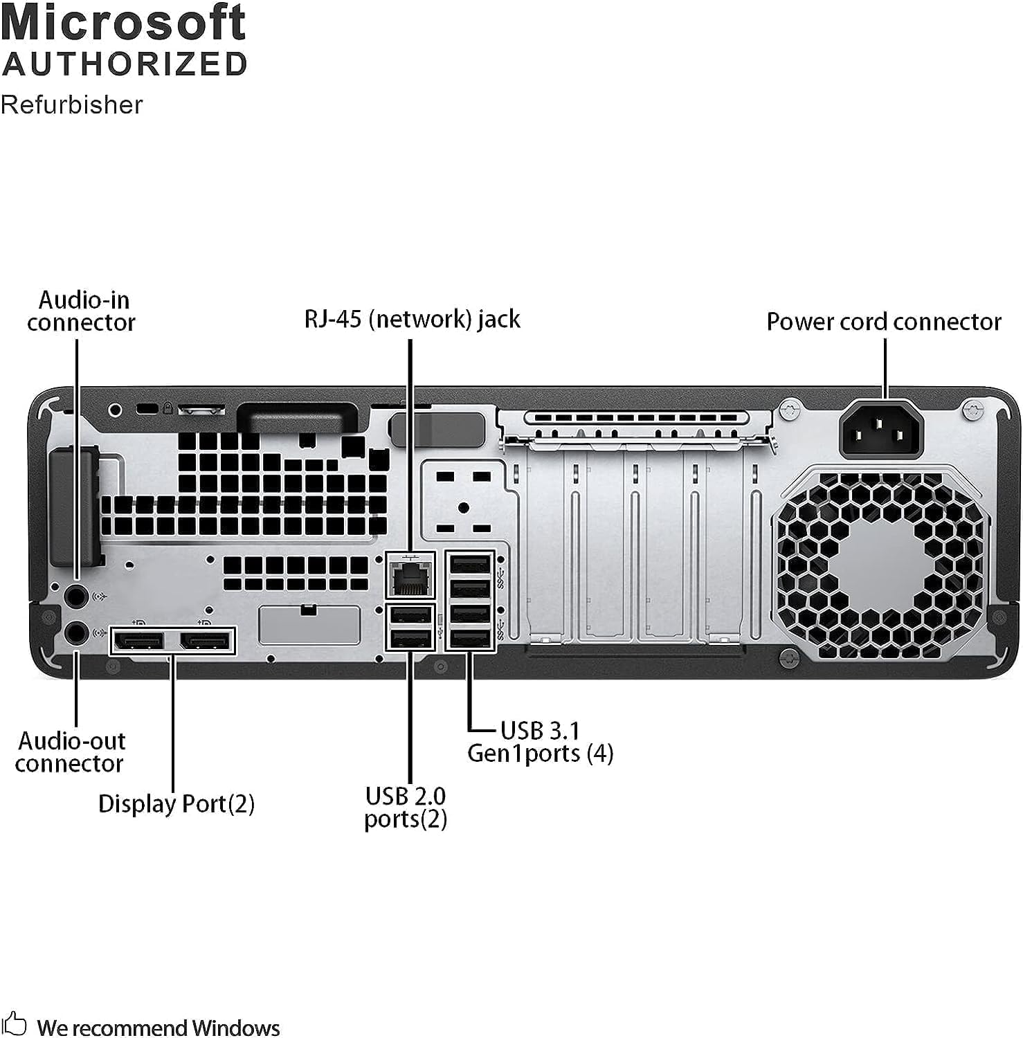 HP Elitedesk 800 G3 SFF Business Desktop Computer, Core i7-6700 2.8GHz Up to 3.6GHz Desktop PC, 8GB RAM, 256GB SSD, Keyboard & Mouse, WiFi/Bluetooth, 4K Support, Windows 11 Pro(Renewed)