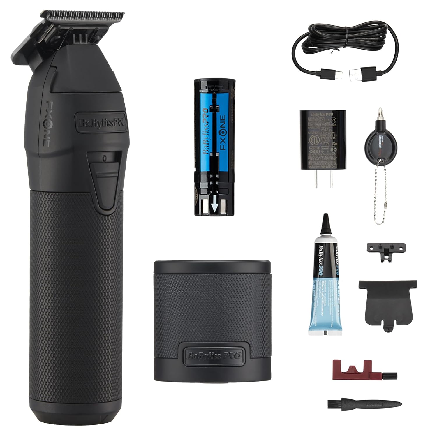 BaBylissPRO FXONE Professional Cordless Outlining Trimmers for Men with Interchangeable Battery