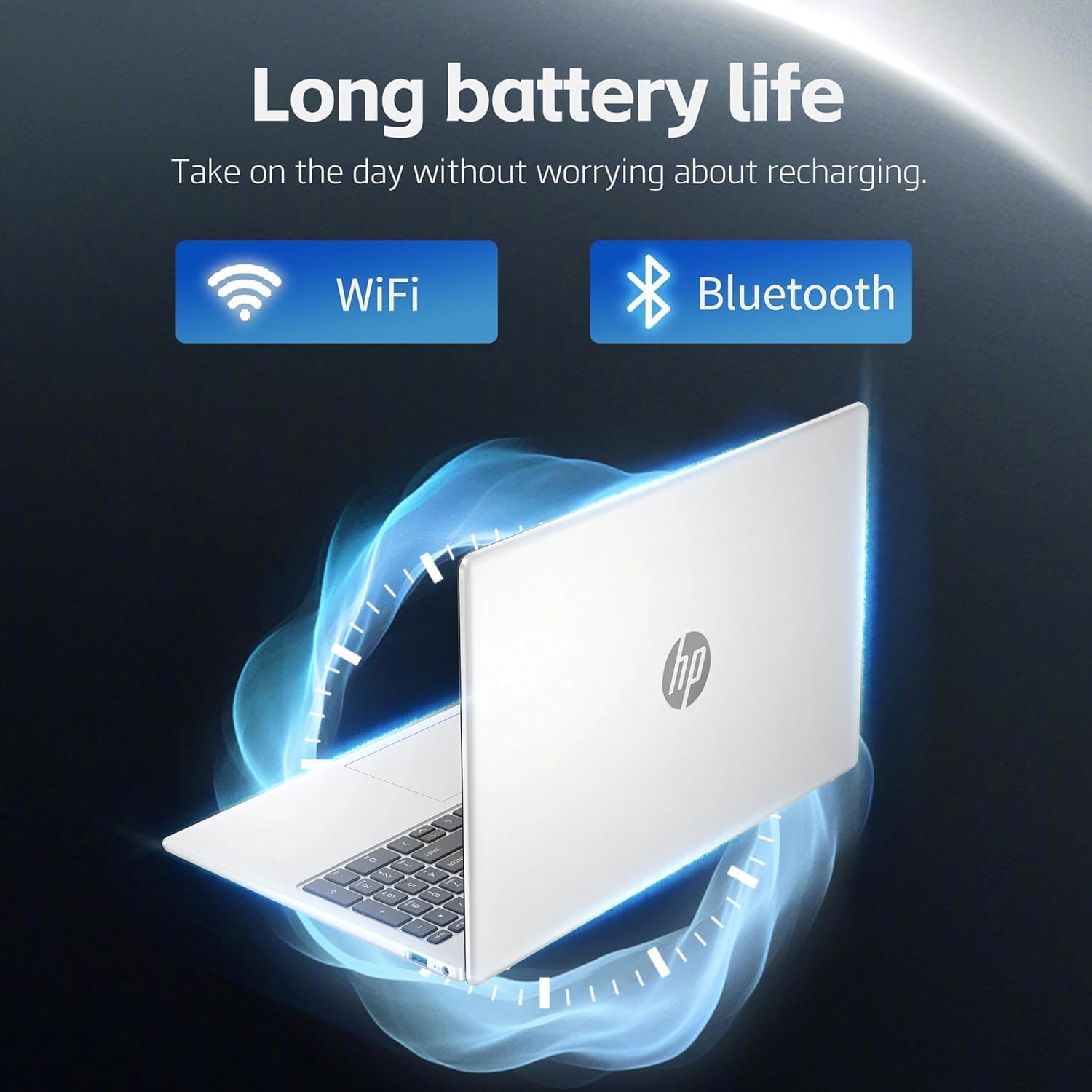 HP New 15.6 inch Laptop Computer, 2025/2026 Edition, Intel High-Performance 4 cores N100 CPU, 16GB RAM, 512GB SSD, Long Battery Life, Ultra-Quiet Design, Windows 11 Pro with Microsoft Office