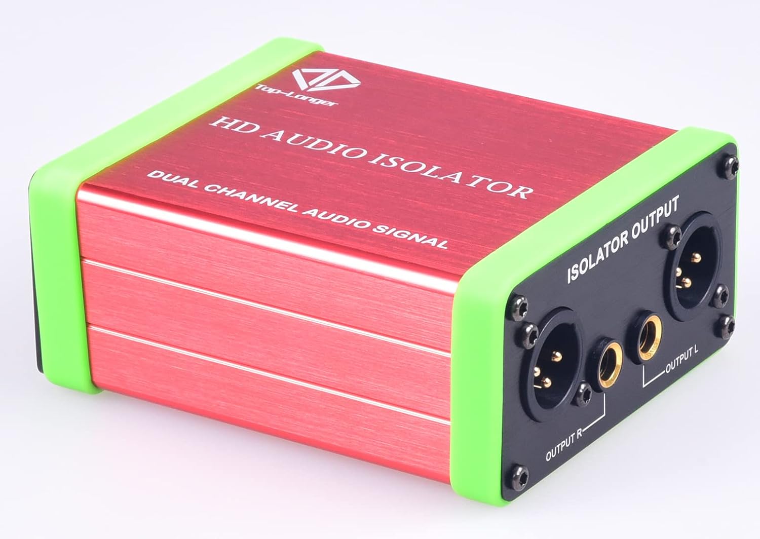 Professional Dual-Channel Audio Isolation Transformer Ground Loop Isolator XLR/1/4" TRS, TS, 6.35mm – Remove Hum, Buzz & Ground Loop Noise for PA, HiFi, Mixers & Sound Systems