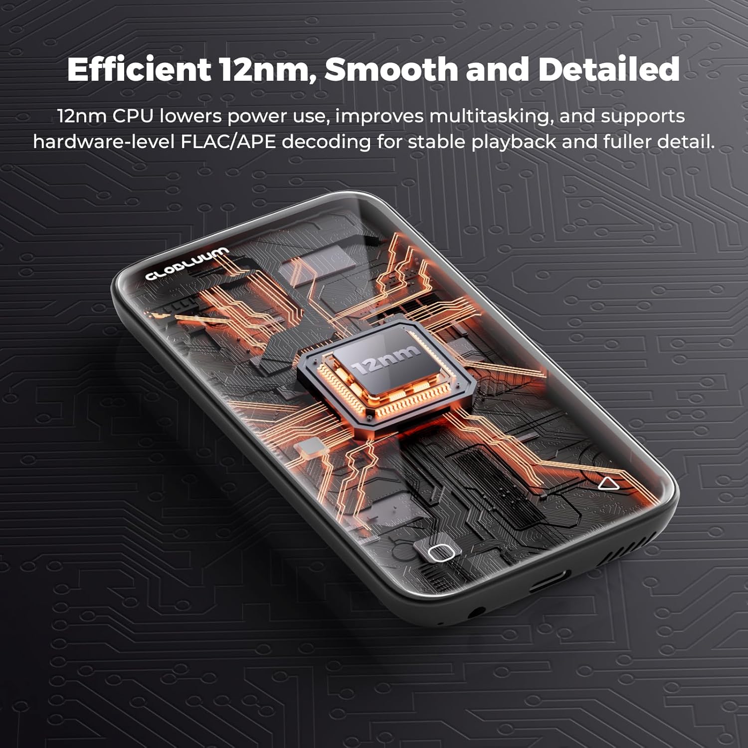 160GB MP3 Player with Bluetooth 5.0 and WiFi, Music Player with Spotify, Audible, Amazon Music, Pandora, Libby, Spotify Kids, 4" Touchscreen Android MP4 Player with HiFi Sound (Glossy Black)