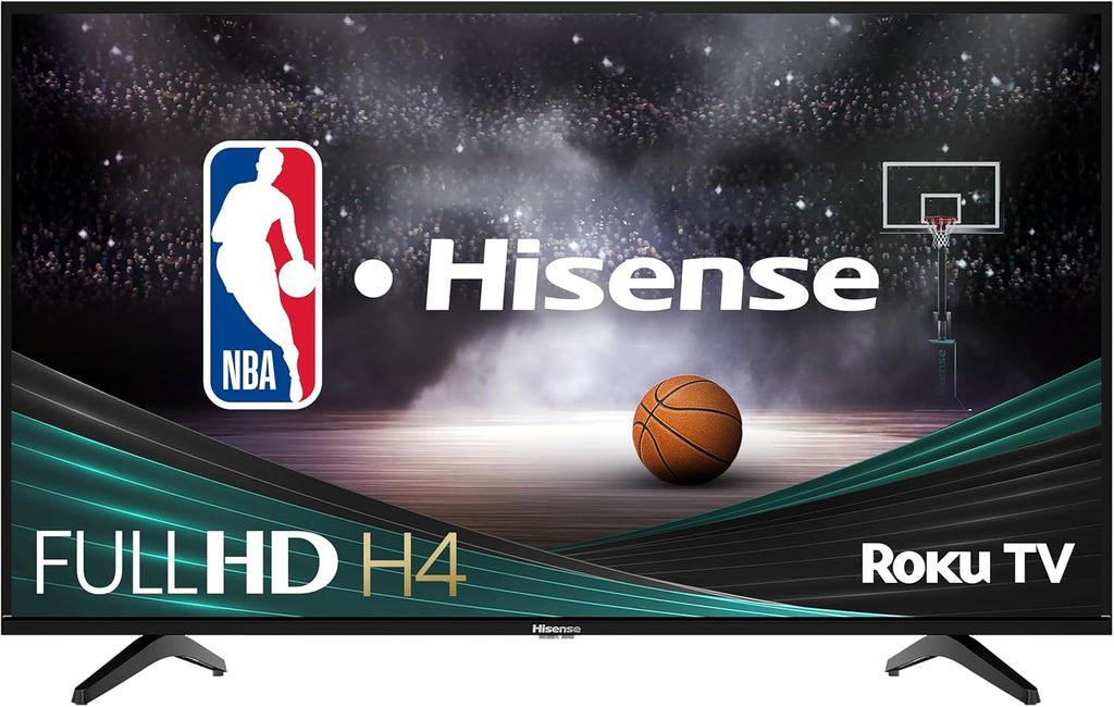 HISENSE 40" Class Full HD Smart TV Compatible with Netflix, Disney+, Apple TV, Compatible with Alexa, Google Assistant - 40H4030F (Renewed)