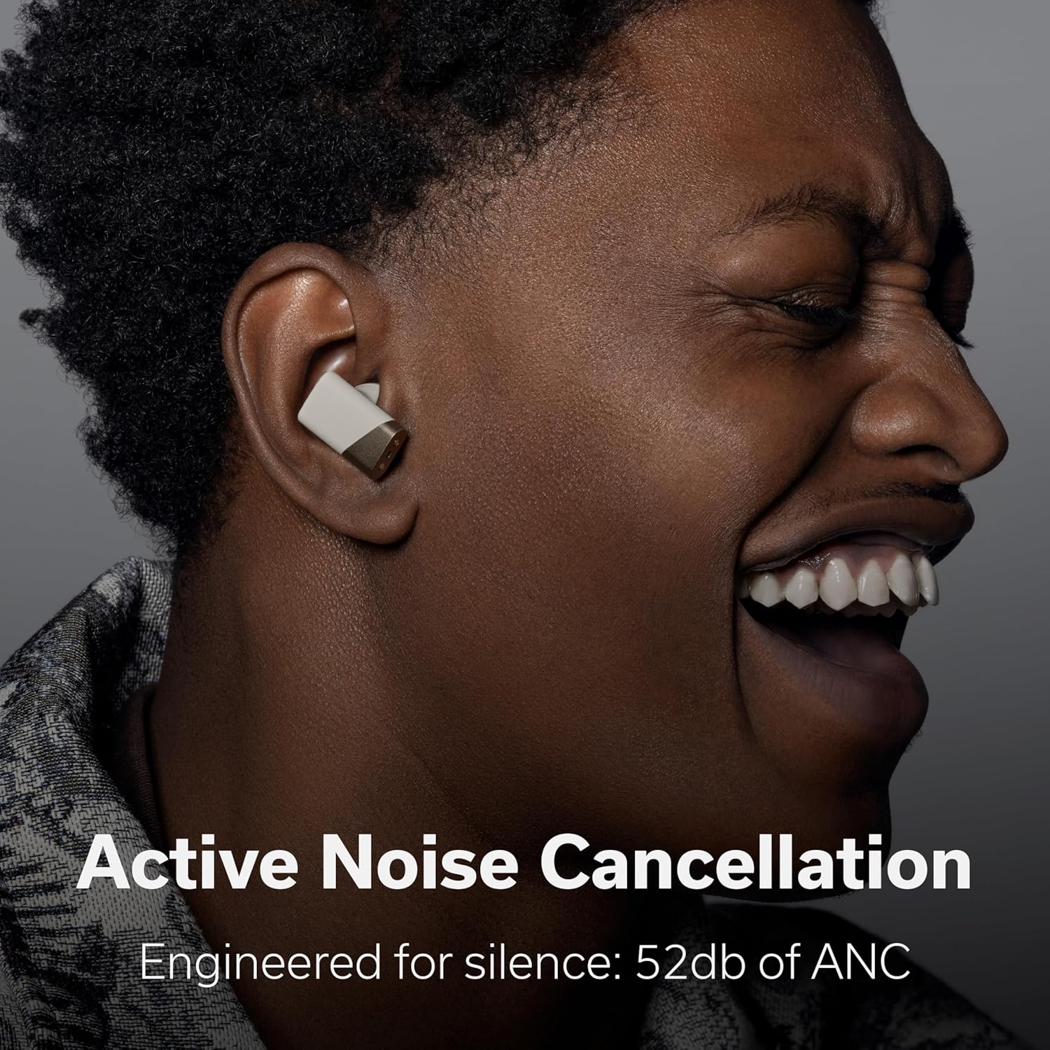 Status Pro X Wireless Earbuds, Triple Speaker Driver, Hi-Res Audio with LDAC, 52dB ANC, 6 Beamforming Mics with VoiceLoom AI for Clearest Calls (Moonbeam)